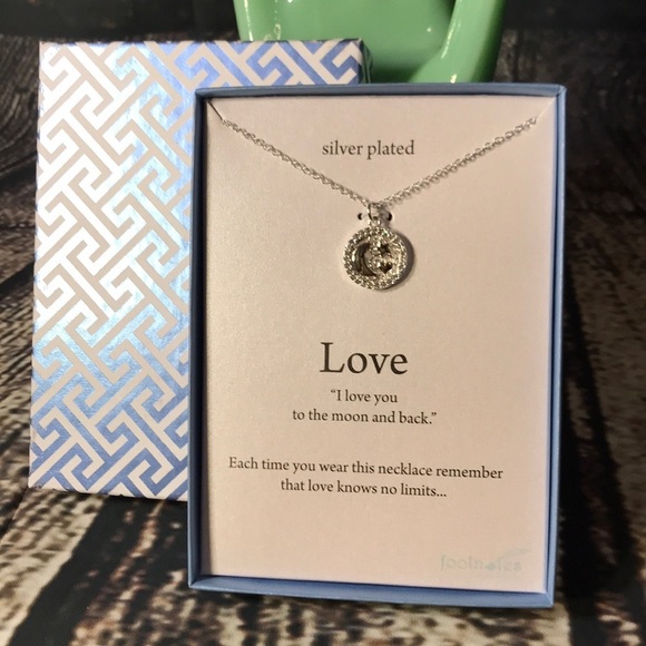 Love you to the moon pendant necklace - Picture 2 of 2